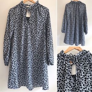 H&M Long-Sleeved Short Dress Floral Pattern NWT